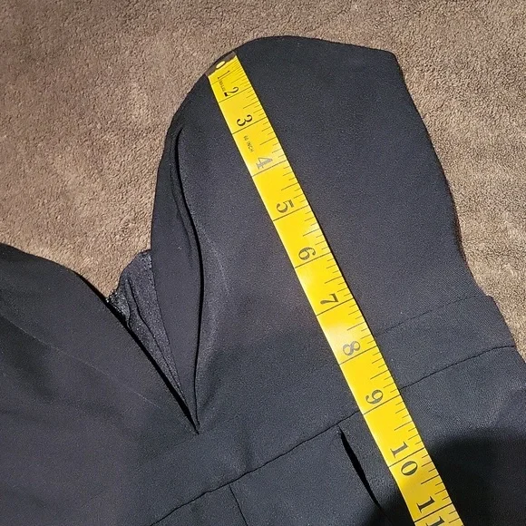 Jarlo Valentina Deep V Plunge Strapless Tailored Jumpsuit / Sz 2 / Black - Picture 15 of 17